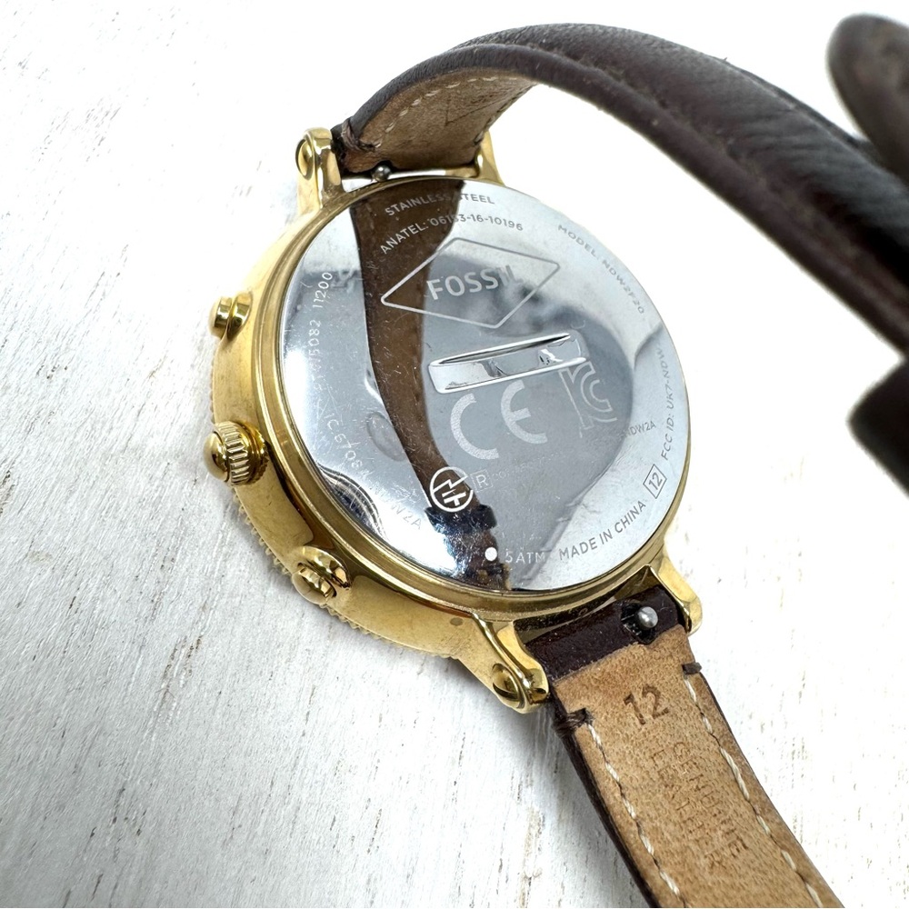 FOSSIL Hybrid watch, leather Fossil watch band - Picture 8 of 13
